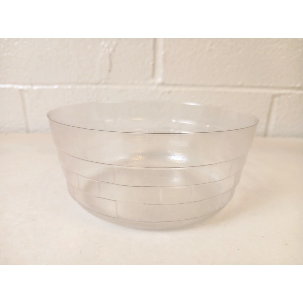 Hostess Button Basket 6 Inch Clear Plastic Protector Liner Longaberger 2003